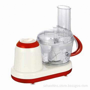 Multifunction Food Processor with 0.8L Plastic Bowl and Safety Locking System